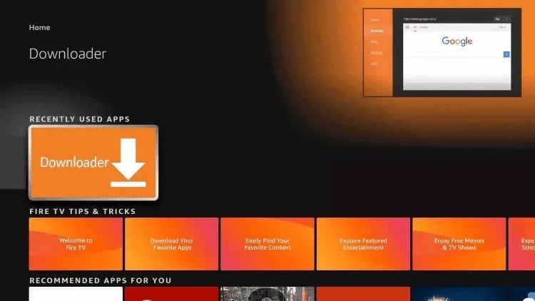 Firestick settings menu for enabling unknown sources