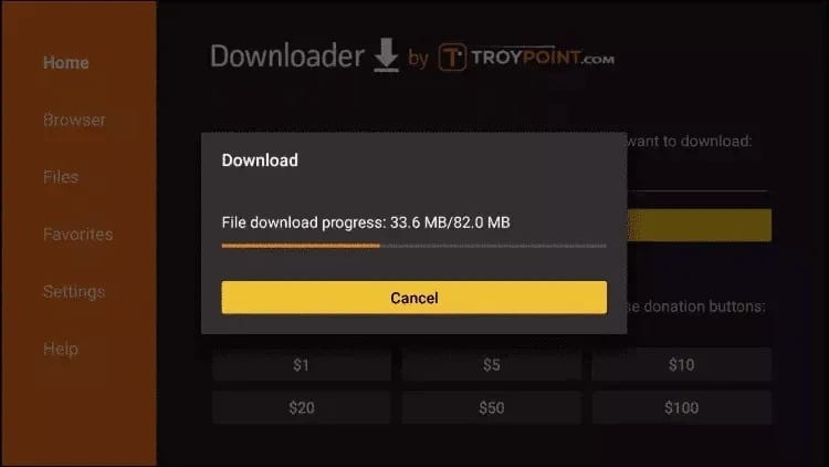 IPTV app login screen with Xtream Codes API option